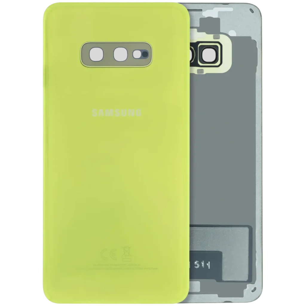 Back Cover Glass For Samsung Galaxy S10e (Service Pack) (Canary Yellow)