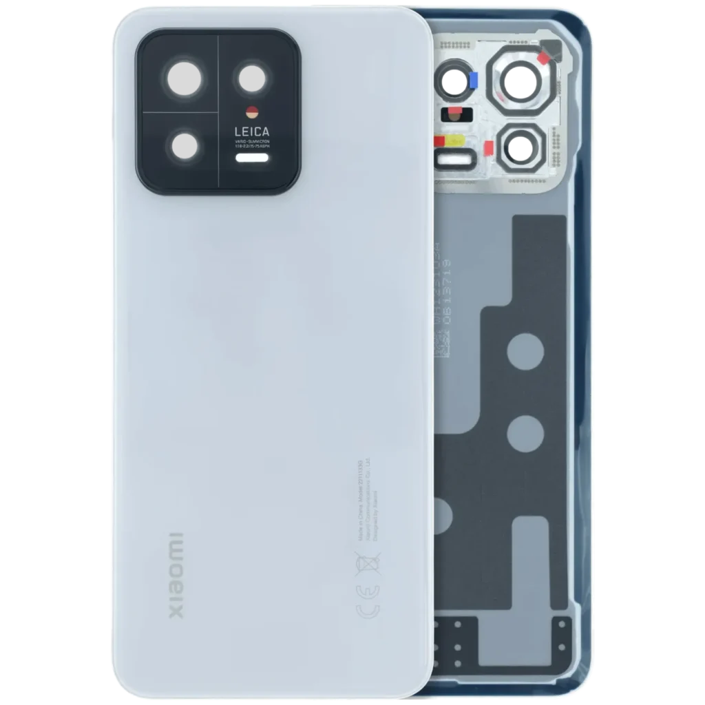 Back Cover Glass for Xiaomi 13 (Service Pack) (White)