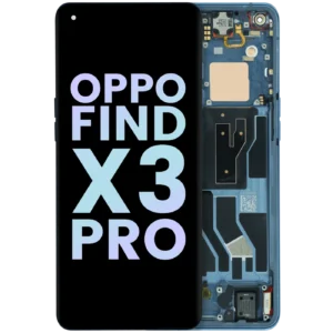 OLED Assembly With Frame for Oppo Find X3 Pro (2021) (Service Pack) (Blue)