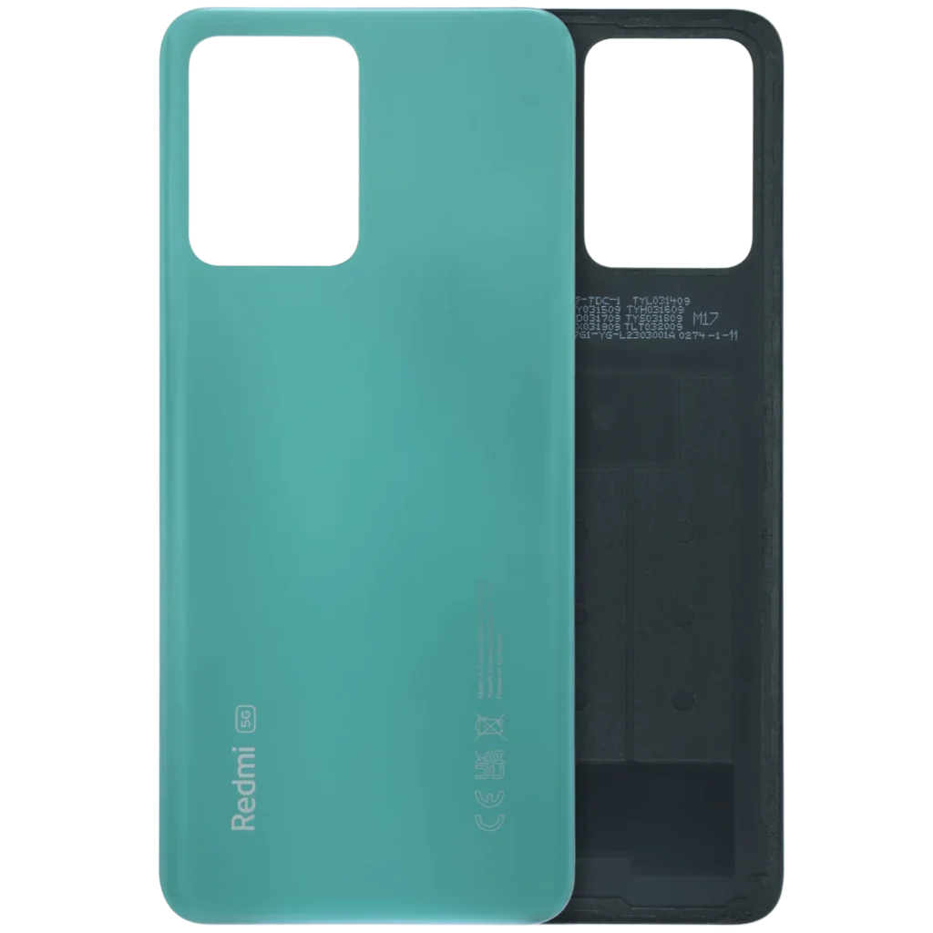 Back Cover Glass for Xiaomi Redmi Note 12 5G (Service Pack) (Mint Green)