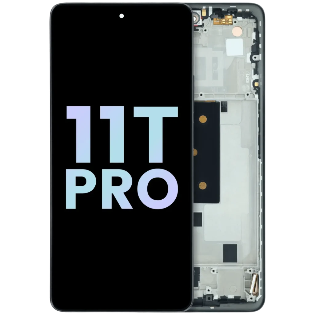 OLED Assembly With Frame for Xiaomi 11T Pro (Service Pack) (Meteorite Gray)