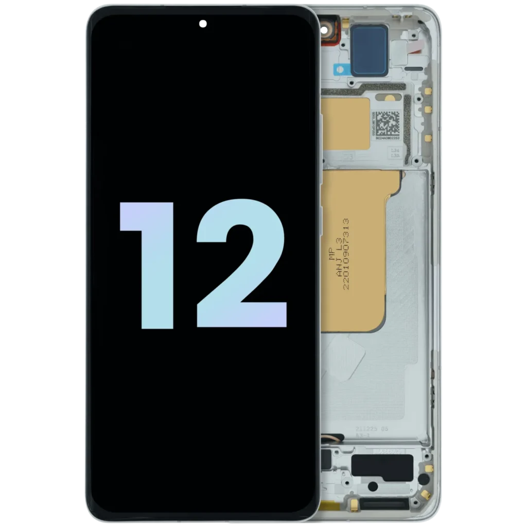 OLED Assembly With Frame for Xiaomi 12 (Service Pack) (Purple)
