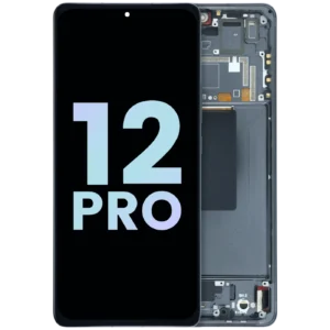 OLED Assembly With Frame for Xiaomi 12 Pro (Service Pack) (Gray)