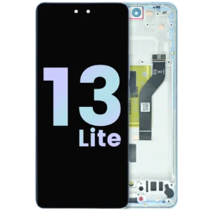 OLED Assembly With Frame for Xiaomi 13 Lite (Service Pack) (Lite Blue)