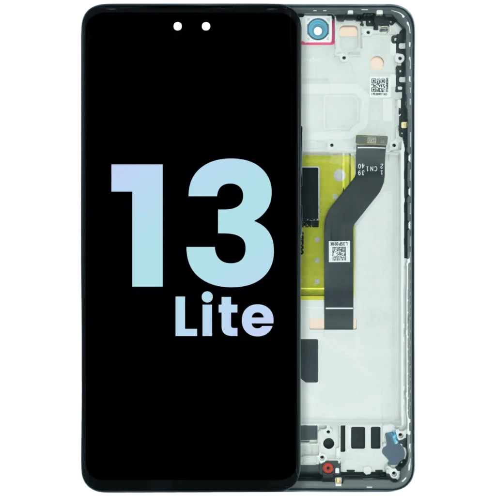 OLED Assembly With Frame for Xiaomi 13 Lite (Service Pack) (Black)