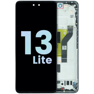 OLED Assembly With Frame for Xiaomi 13 Lite (Service Pack) (Black)