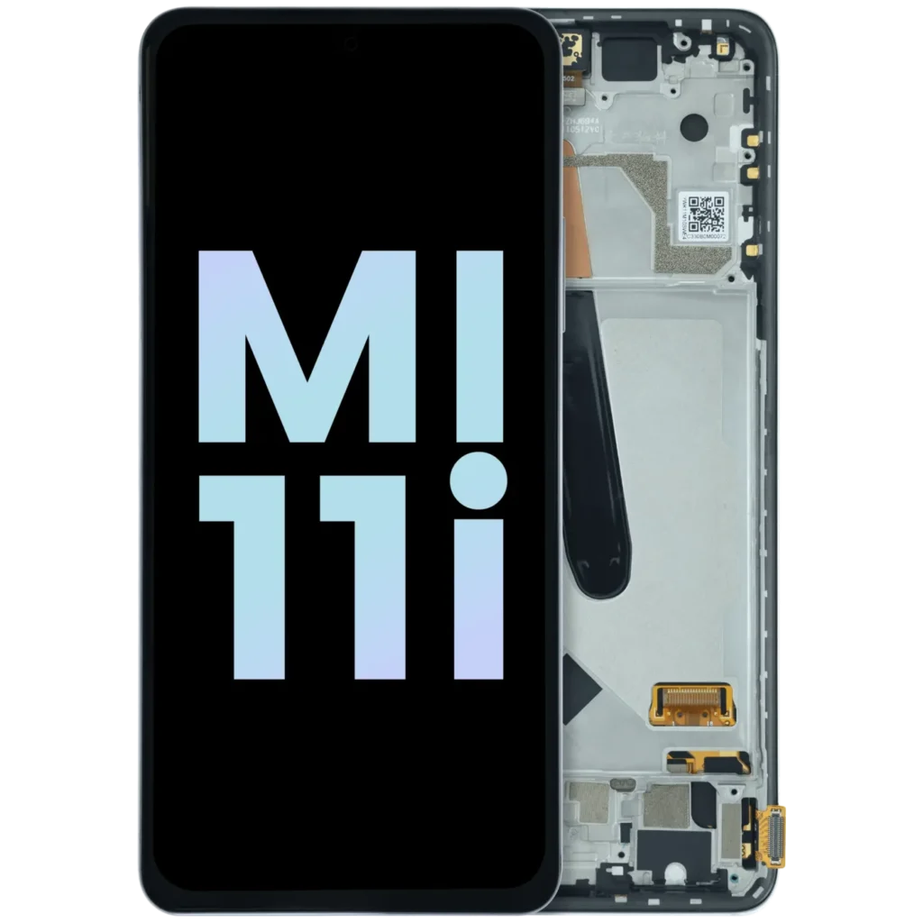 OLED Assembly With Frame for Xiaomi Mi 11i (Service Pack) (Frosty White)