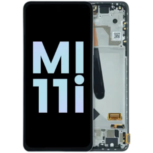 OLED Assembly With Frame for Xiaomi Mi 11i (Service Pack) (Frosty White)