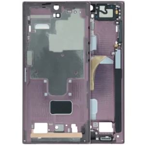 Mid-Frame Housing for Samsung Galaxy S22 Ultra (Service Pack) (Burgundy)