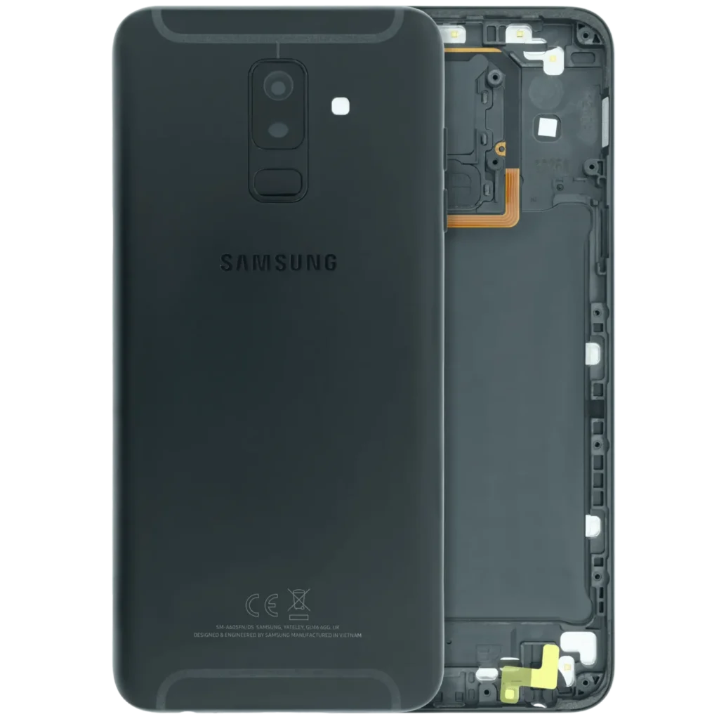 Back Cover For Samsung Galaxy A6 Plus (A605 / 2018) (Service Pack) (Black)