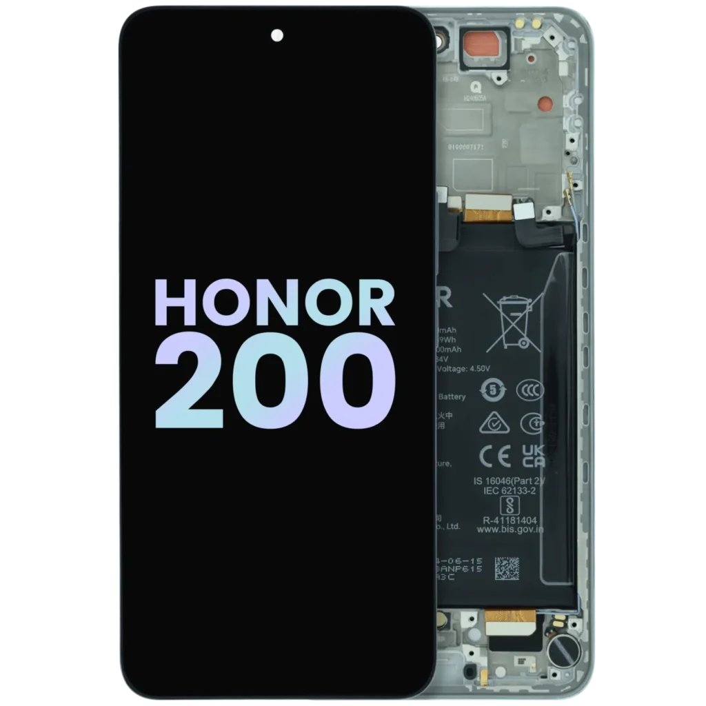 OLED Assembly With Frame for Honor 200 (Service Pack) (Emerald Green)