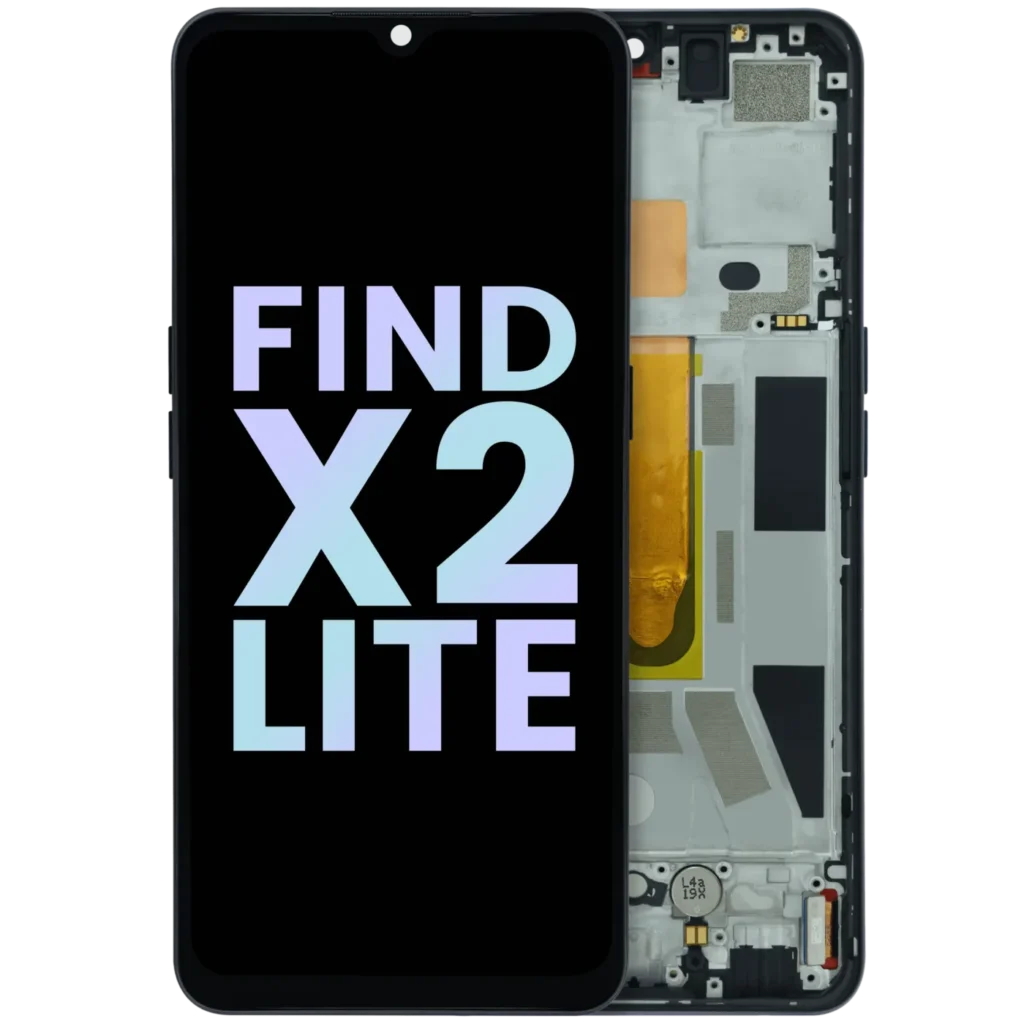 OLED Assembly With Frame for Oppo Find X2 Lite (2020) (Service Pack) (Moonlight Black)