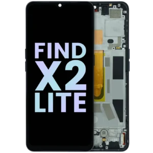 OLED Assembly With Frame for Oppo Find X2 Lite (2020) (Service Pack) (Moonlight Black)