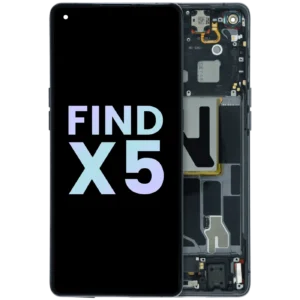 OLED Assembly With Frame for Oppo Find X5 (2022) (Service Pack) (Black)