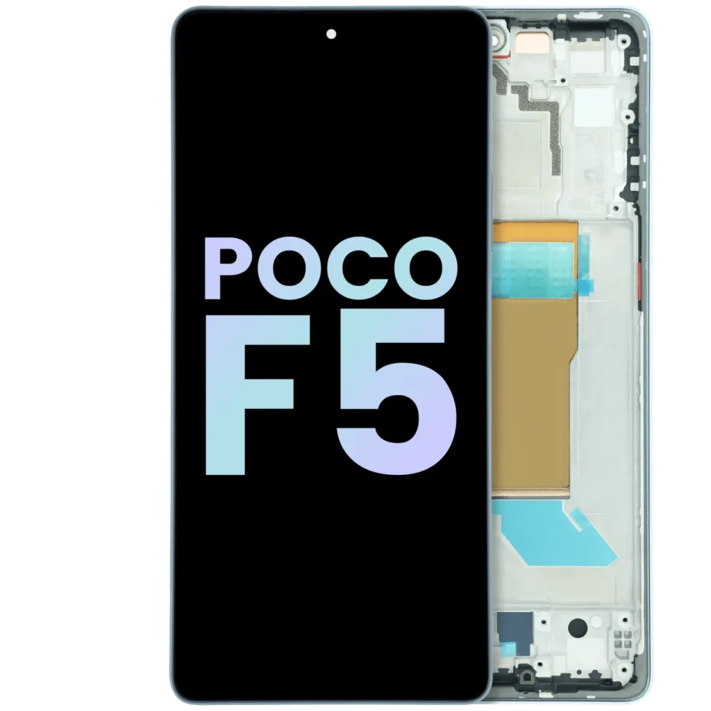 OLED Assembly With Frame for Xiaomi Poco F5 (Service Pack) (Blue)