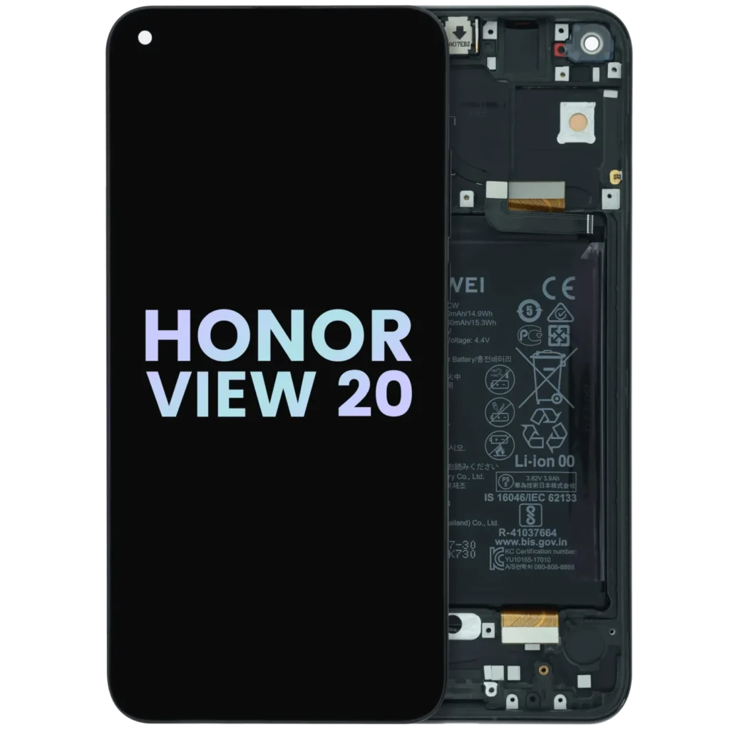 LCD Assembly With Frame for Honor View 20 (2018) (Service Pack) (Midnight Black)