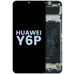 LCD Assembly With Frame for Huawei Y6P (2020) (Service Pack) (Midnight Black)
