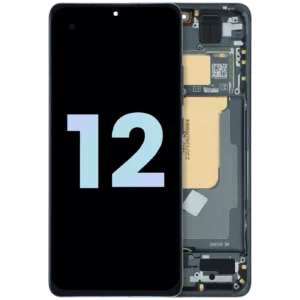OLED Assembly With Frame For Xiaomi 12 (Genuine OEM) (Tarnish Black)