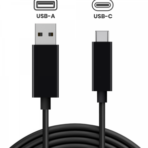 USB-A to USB-C Charging & Data Cable (1.5m, 5ft) For PS5 / Xbox Series X / Switch Pro Controllers & USB-C Devices