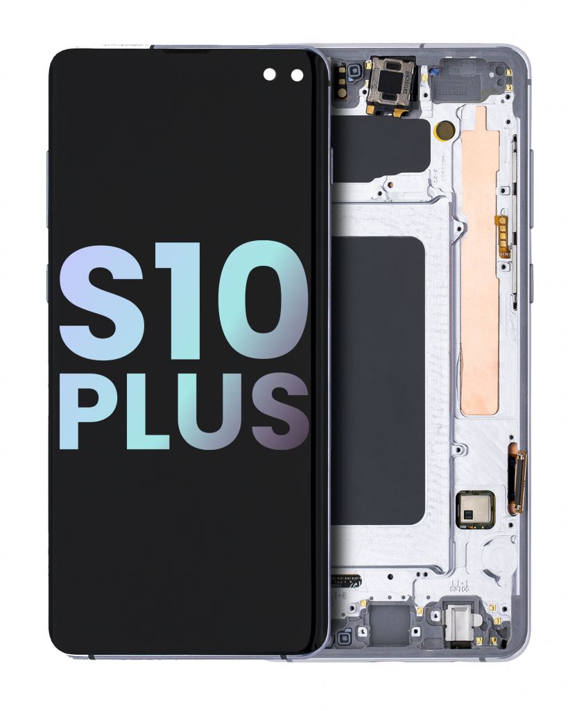 OLED Assembly With Frame For Samsung Galaxy S10 Plus (Service Pack) (Prism White)