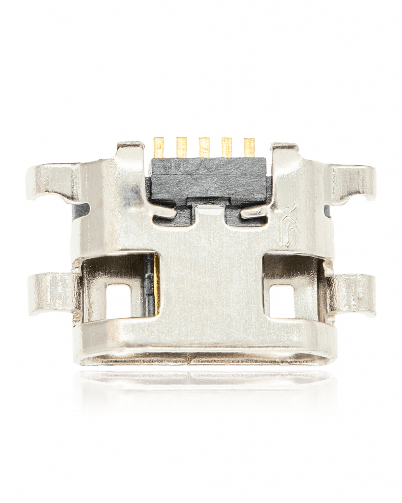 Charging port soldering required - 05 Pin - Micro B - 6 Anchor Points (C057)