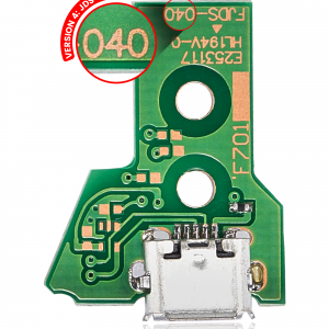 Micro USB Charging Port Board With 12-Pin Flex Cable for PlayStation 4 Controllers (Version 4: JDS-040)
