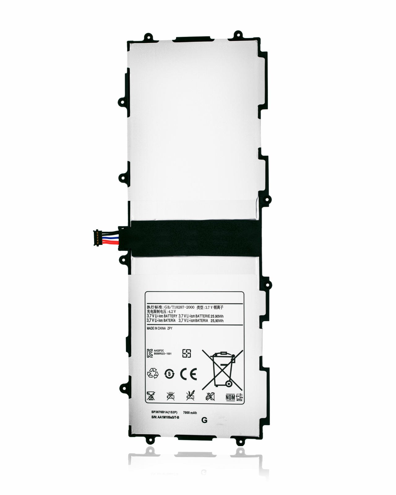 Replacement Battery For Samsung Galaxy Tab 10.1" / Tab 2 10.1" / Note 10.1" (P5100 / P5110 / P5113 / P7500 / P7510 / N8000 / N8000 / N8010 / N8013)
