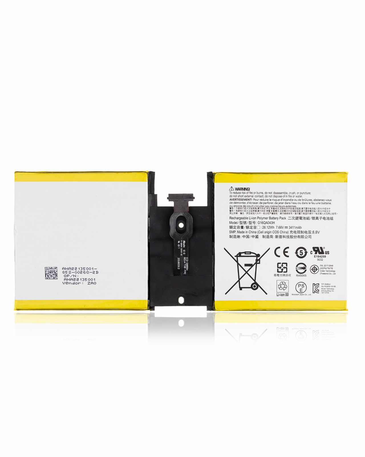 Replacement Battery For Microsoft Surface Go (1824 / 1825) (G16QA043H)