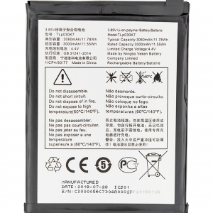 Replacement Battery For BlackBerry Motion / Alcatel 3V (5032 / 2019) (TLP038B1)