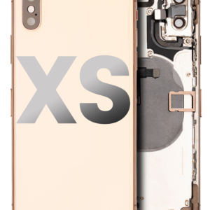 Back Housing W/ Small Components Pre-Installed For iPhone XS (Used OEM Pull: Grade C) (Gold)