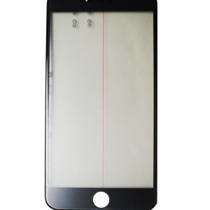 Glass with Frame / OCA / Polarizer Pre-Installed For iPhone 6 Plus (Black)