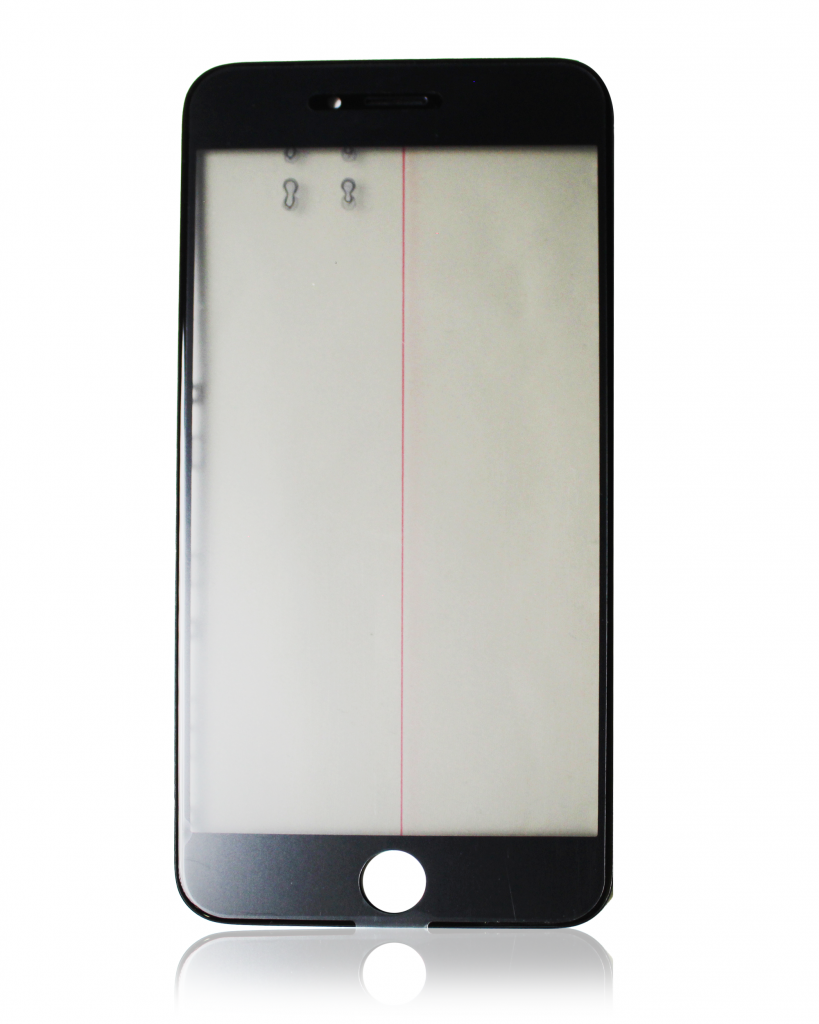 Glass with Frame / OCA / Polarizer Pre-Installed For iPhone 6 Plus (Black)