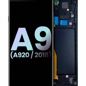 OLED Assembly With Frame For Samsung Galaxy A9 (A920 / 2018) (Service Pack) (Black)