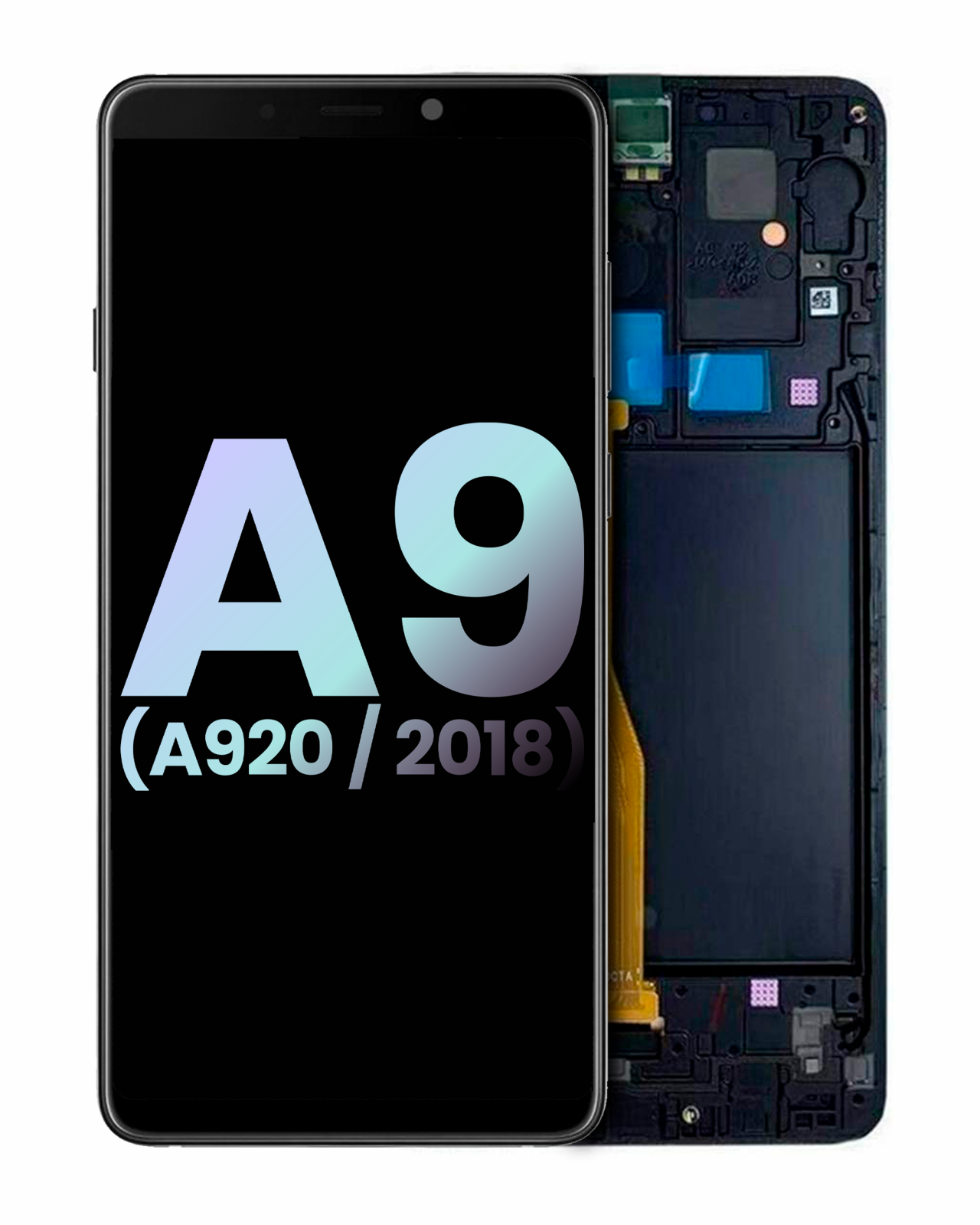 OLED Assembly With Frame For Samsung Galaxy A9 (A920 / 2018) (Service Pack) (Black)