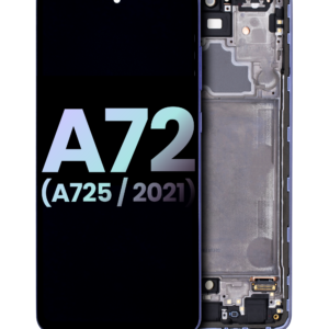 OLED Assembly With Frame For Samsung Galaxy A72 (A725 / 2021) (Service Pack) (Awesome Violet)
