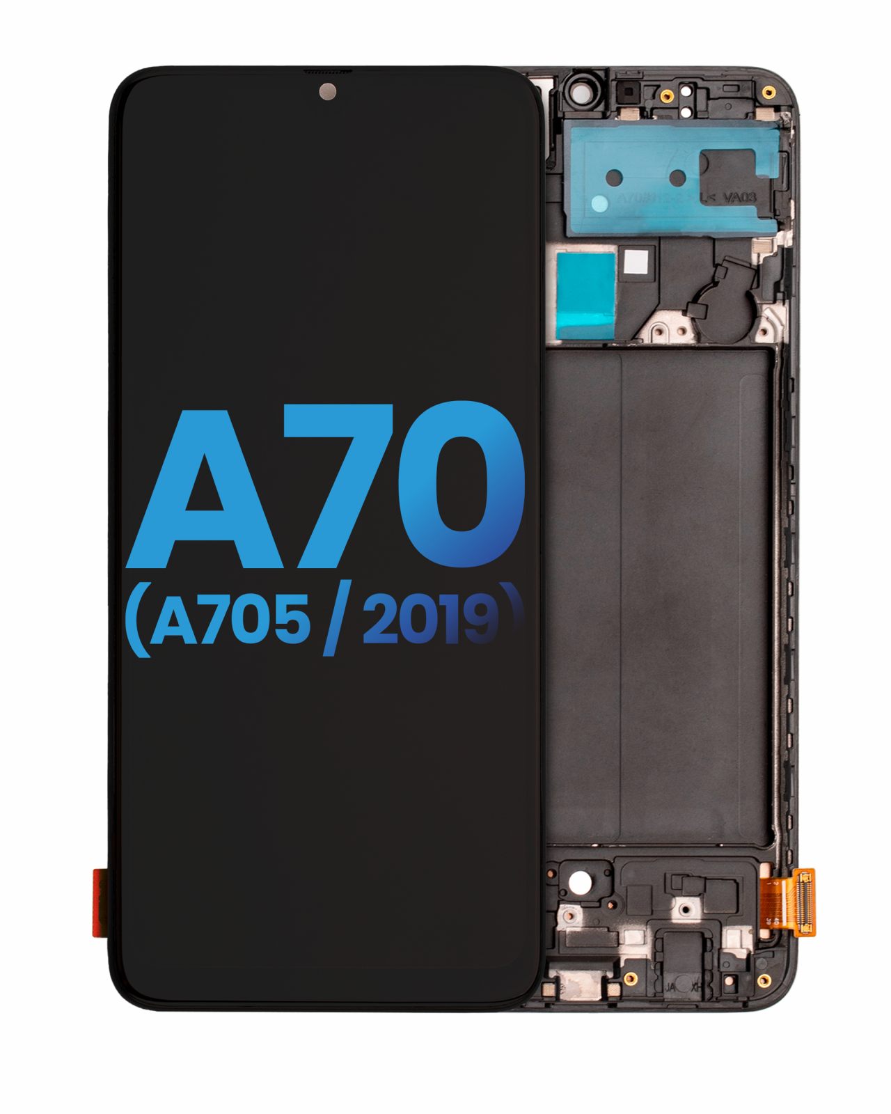 LCD Assembly With Frame For Samsung Galaxy A70 (A705 / 2019) (Without Fingerprint Scanner) (Aftermarket: Incell) (All Colors)