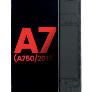 OLED Assembly With Frame For Samsung Galaxy A7 (A750 / 2018) (Aftermarket Plus) (Black)