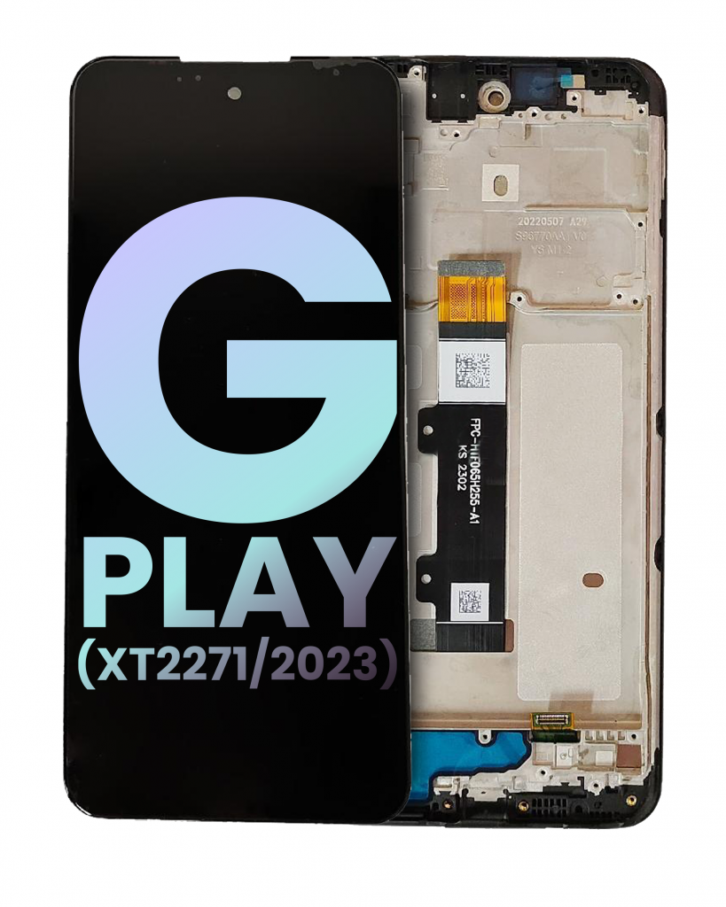 LCD Assembly With Frame For Motorola Moto G Play (XT2271 / 2023) (Genuine OEM) (Deep Indigo)