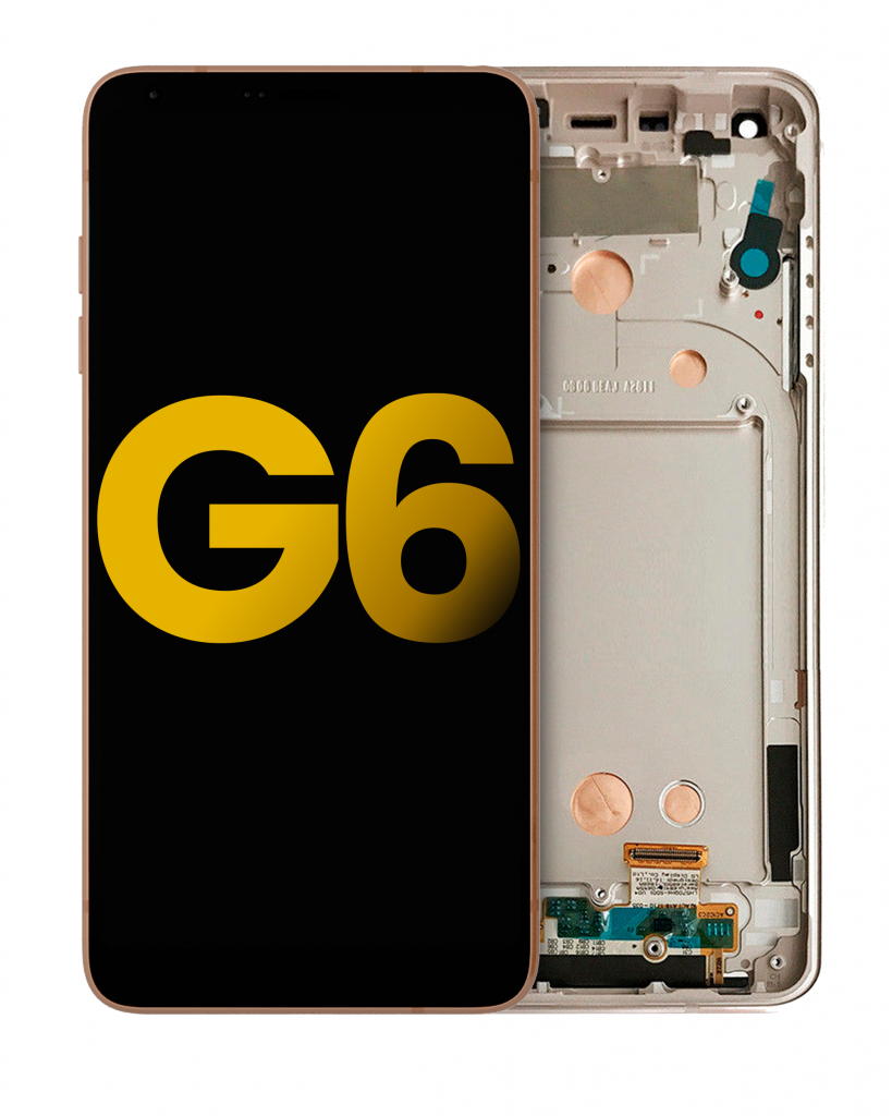 LCD Assembly With Frame For LG G6 (Refurbished) (Terra Gold)