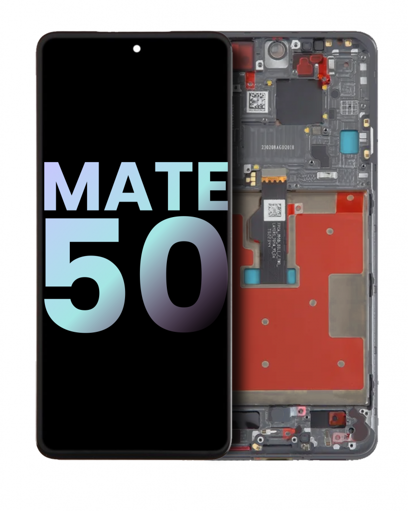 OLED Assembly With Frame For Huawei Mate 50 (Genuine OEM) (Black)