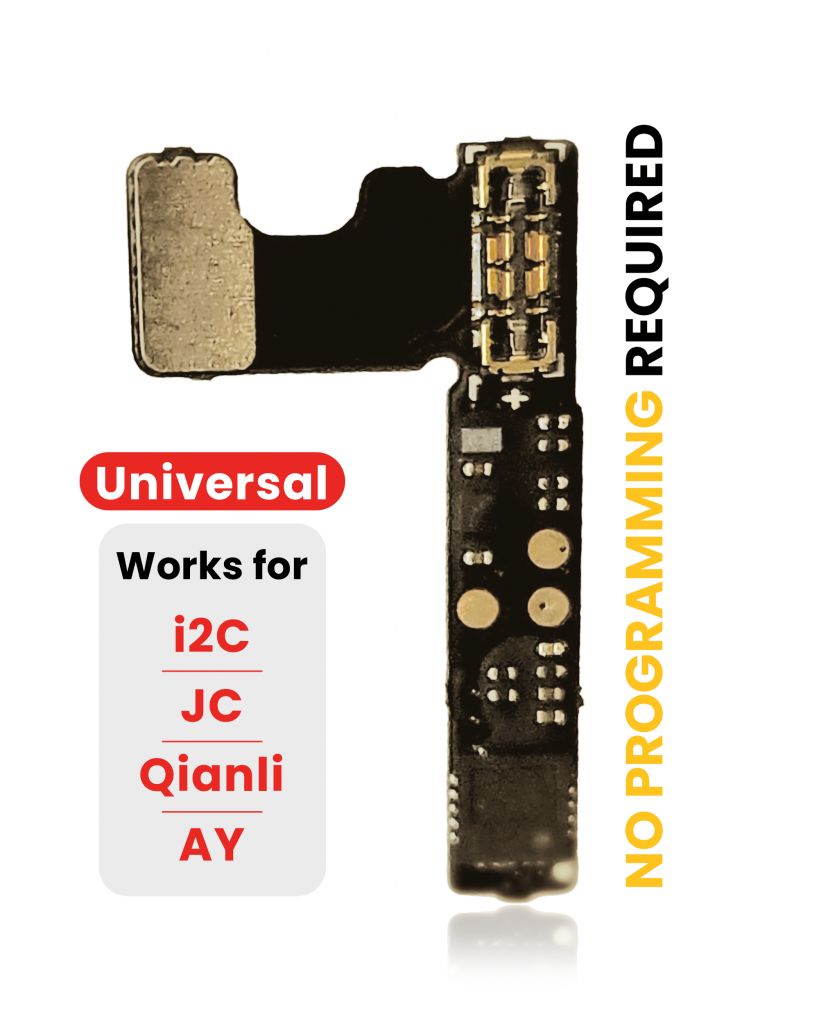 Pre-Programmed Universal Battery Tag-On Flex (Soldering Not Required) For iPhone 13 Pro / 13 Pro Max / 14 Pro / 14 Pro Max (AmpSentrix) (With I2C, JCID, Qianli)