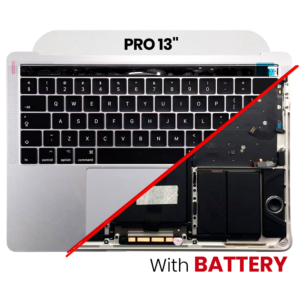 Top Case with Battery and Keyboard (ANSI US) For MacBook Pro 13" A1706 (2016) (Used OEM Pull: Grade A) (Space Gray)