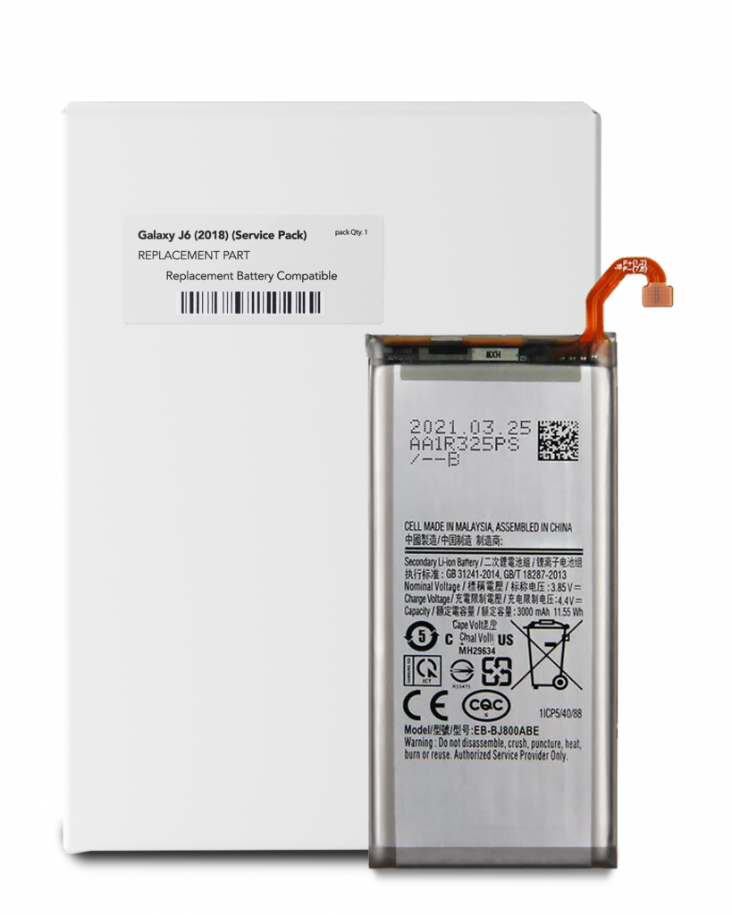 Replacement Battery For Samsung Galaxy J6 (J600 / 2018) (Service Pack)