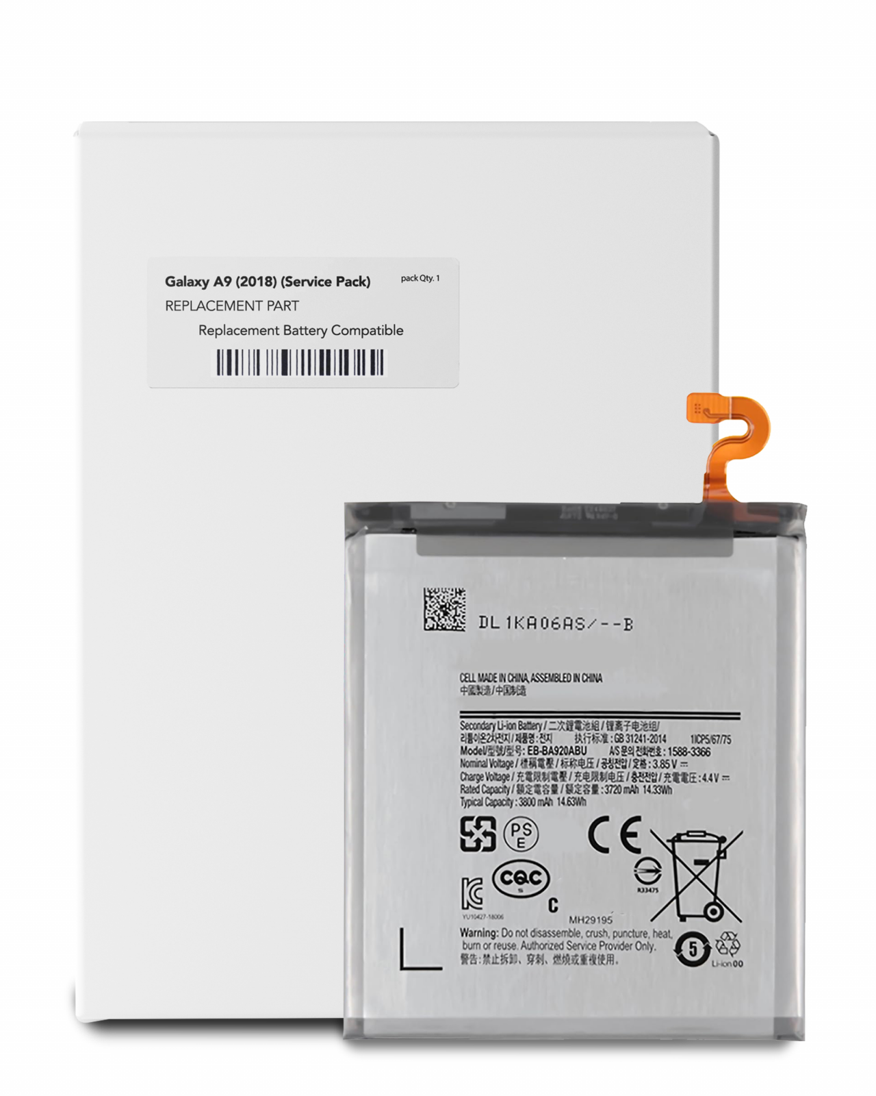 Replacement Battery For Samsung Galaxy A9 (A920 / 2018) (Service Pack)