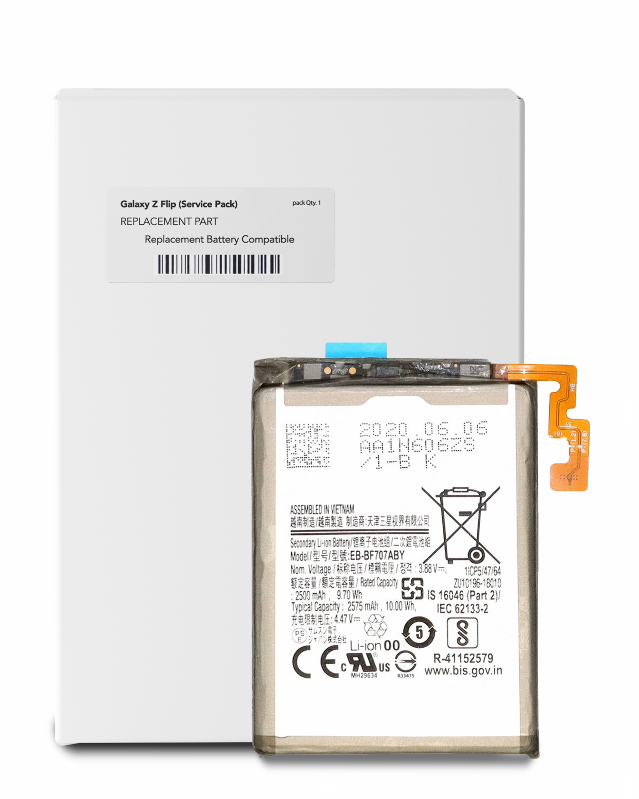 Main Replacement Battery For Samsung Galaxy Z Flip 4G / 5G (Service Pack)