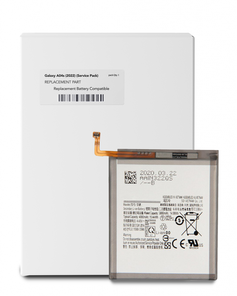 Replacement Battery For Samsung Galaxy A02 (A022) / A21s (A217) / A12 (A125) / A12 Nacho (A127) / A13 5G (A136U) / A13 (A135) / A04s (A047) /F13 (E135) /A13s (A137) /A13 4G (A135) (Service Pack)