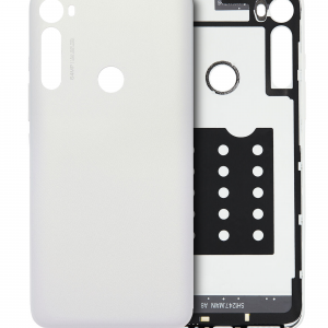 Back cover Glass For Motorola One Fusion Plus (XT2067 / 2020) (Genuine OEM) (Moonlight White)