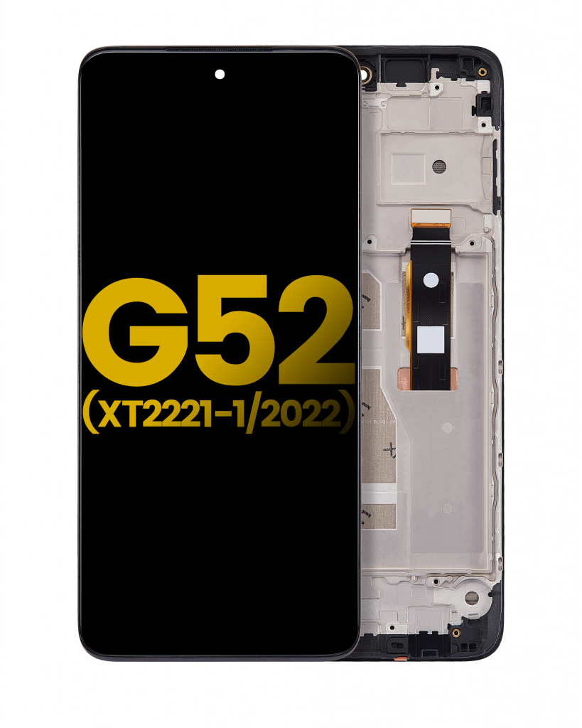 OLED Assembly With Frame For Motorola Moto G52 (XT2221 / 2022) (Refurbished) (All Colors)