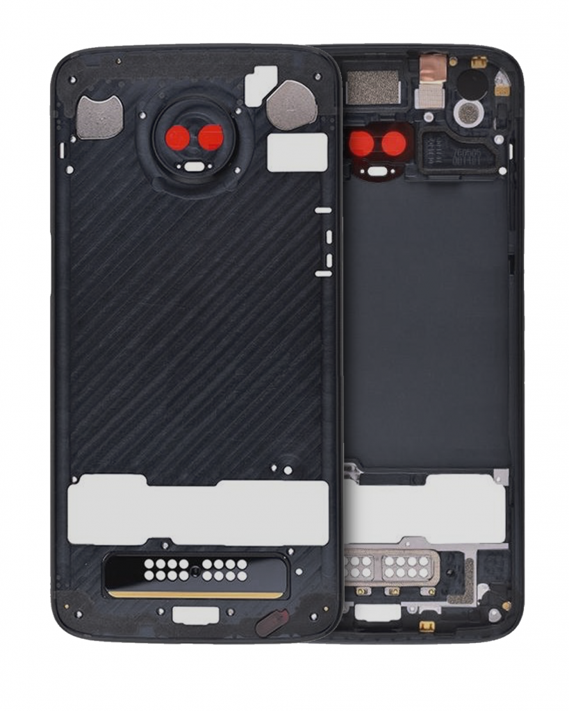 Mid-Frame Housing For Motorola Moto Z3 Play (XT1929 / 2018) (Genuine OEM) (Black)