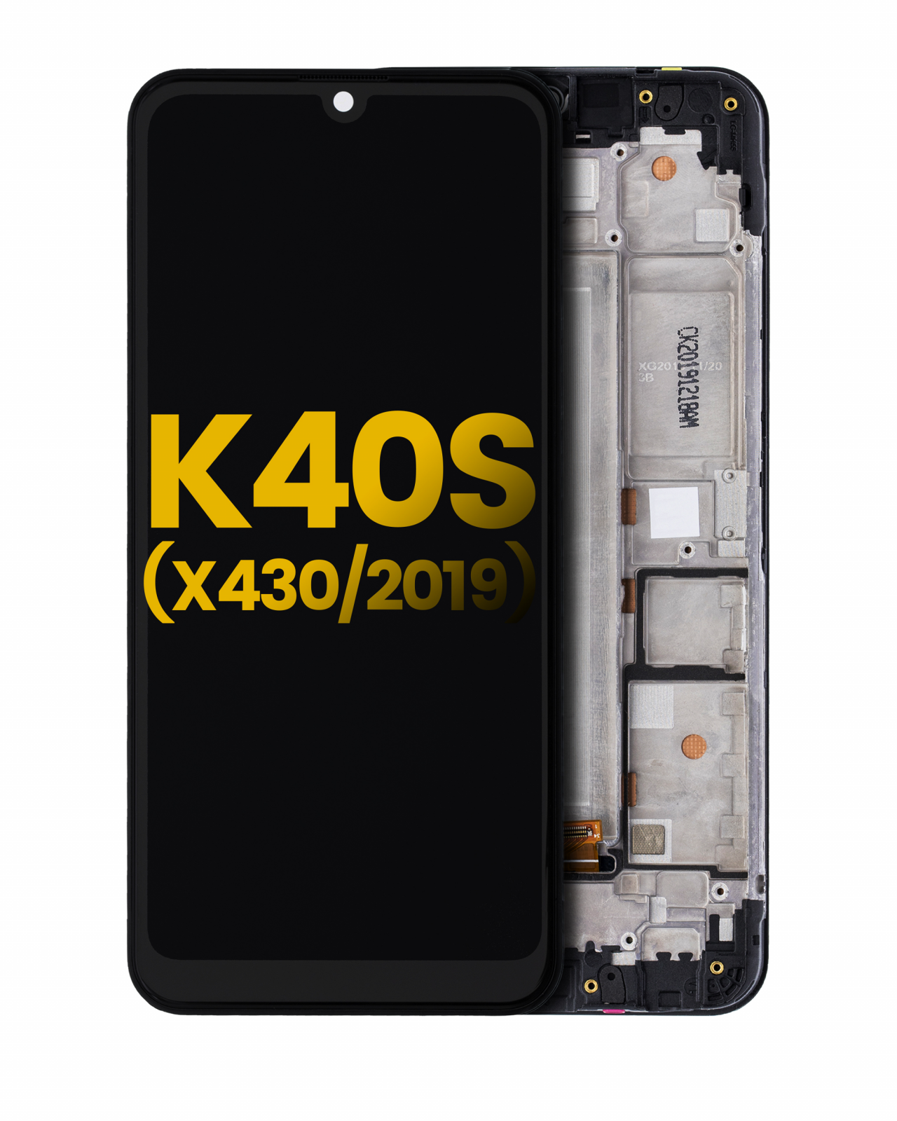 LCD Assembly With Frame For LG K40s (X430 / 2019) (Refurbished) (All Colors)